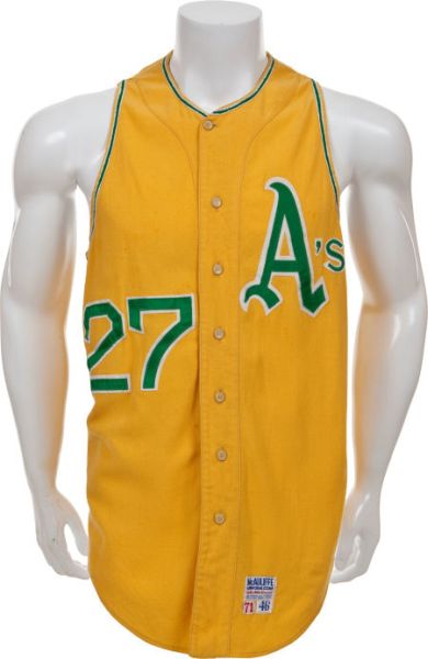 Oakland A's 1971 Home Yellow Vest
